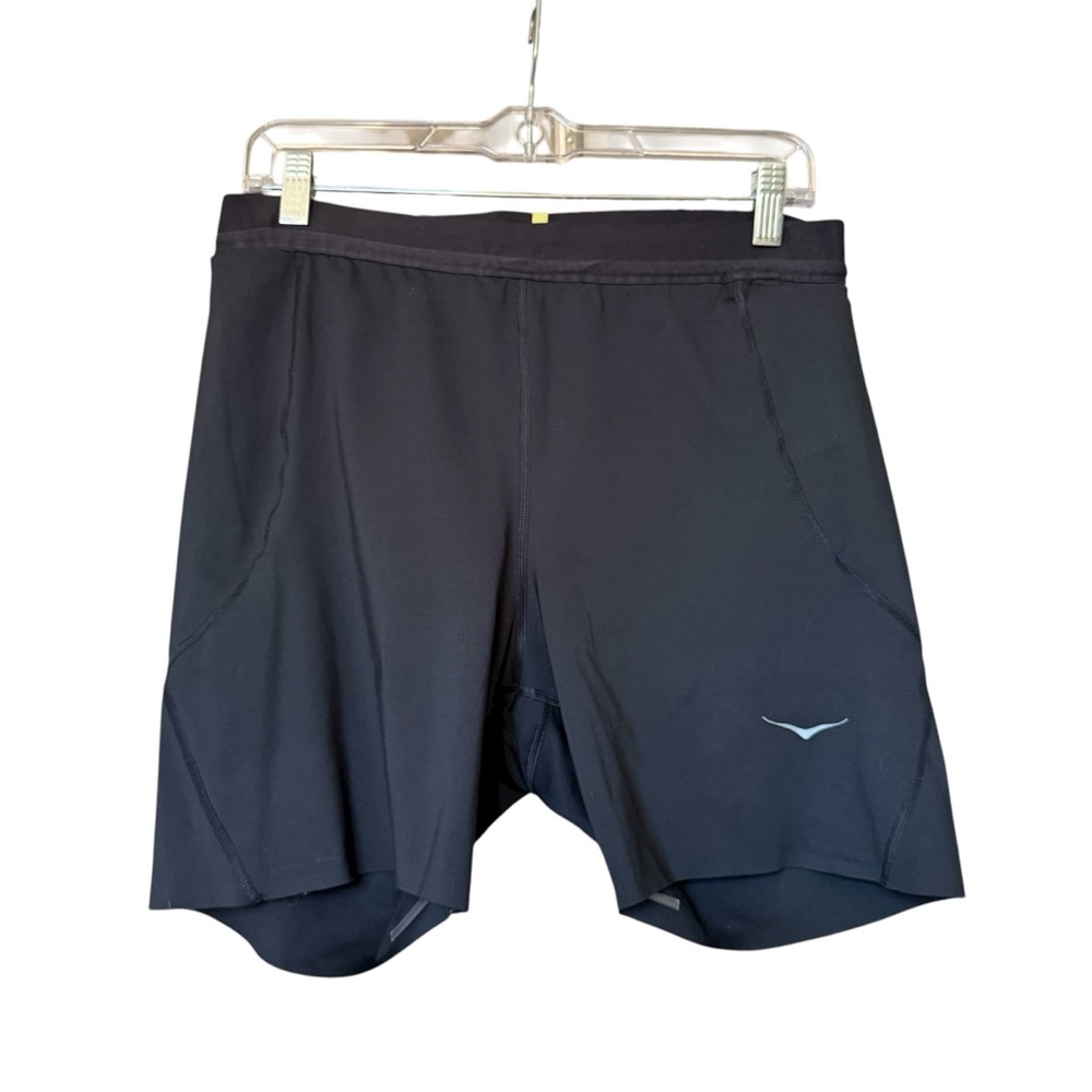 HOKA Novafly 6” Black Knit Running Active Shorts Womens XL